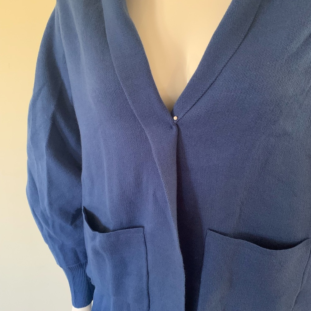 Blue Cardigan Sweater - Picture 9 of 10